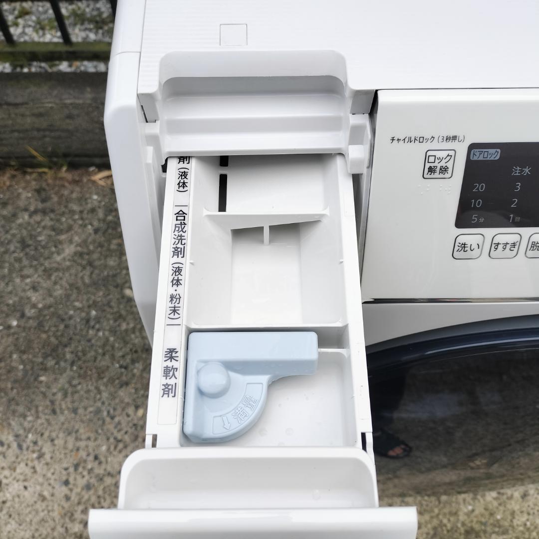 SHARP ドラム式洗濯機 本体 ES-H10E-WR ホワイト