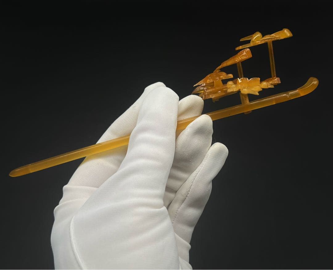 花嫁かんざし 髪飾りセット 和装小物 櫛 簪 くし 髪飾り 本鼈甲 木箱付き