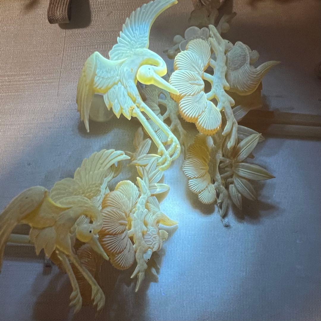 花嫁かんざし 髪飾りセット 和装小物 櫛 簪 くし 髪飾り 本鼈甲 木箱付き