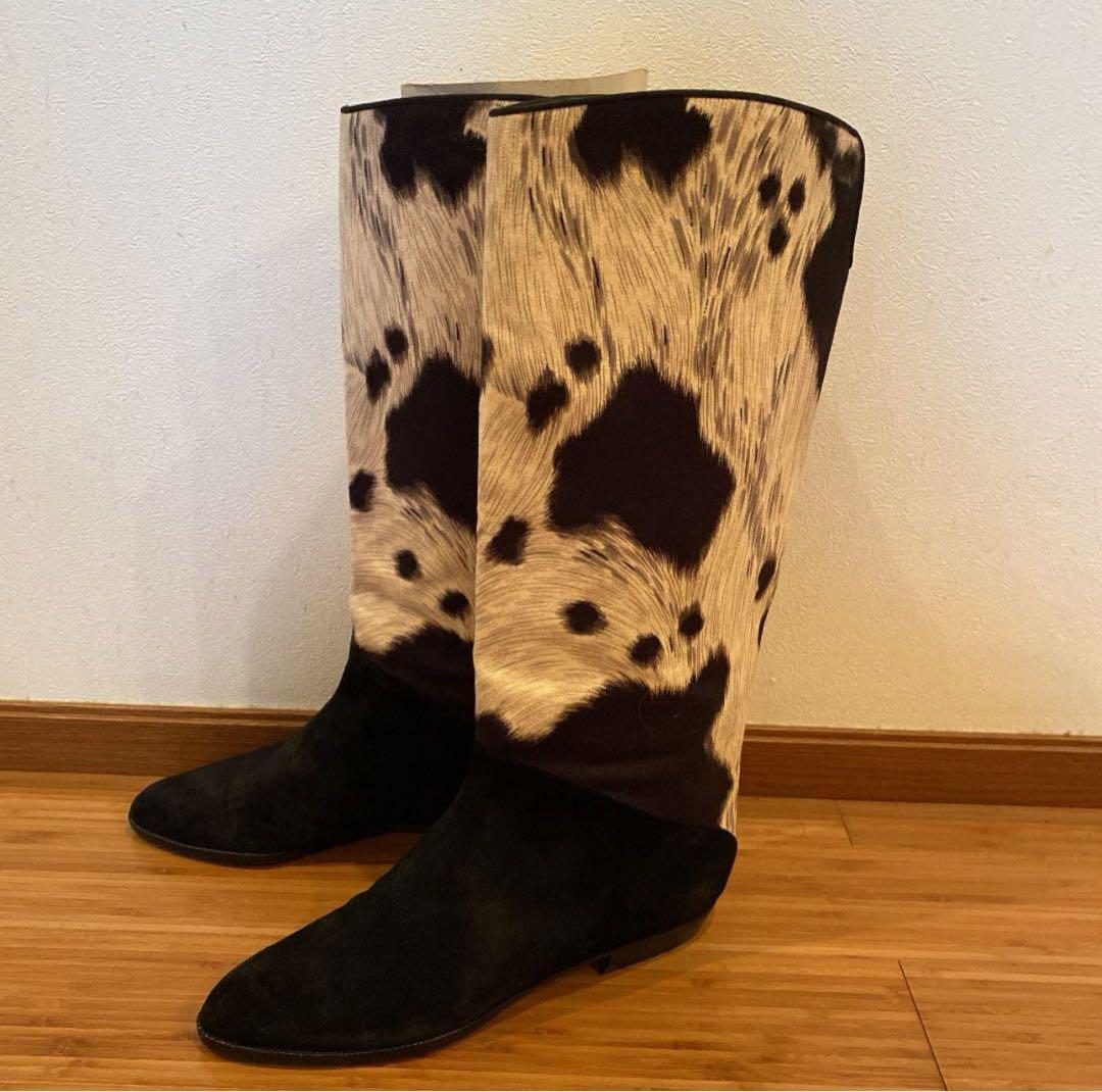 超美品　スチュワート ワイツマン ハラコブーツ⭐︎