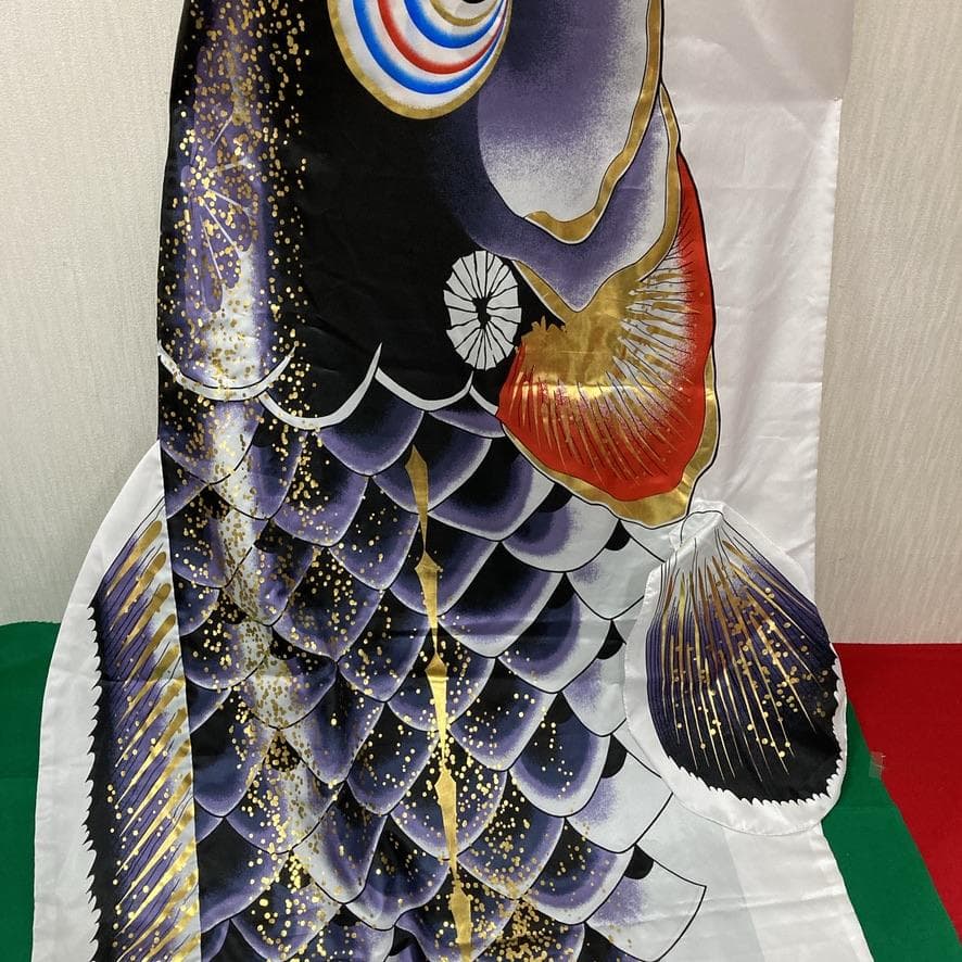 SKO116 千寿鯉のぼり4m 黒 　黒鯉4m　お父さん鯉4m　端午の節句鯉