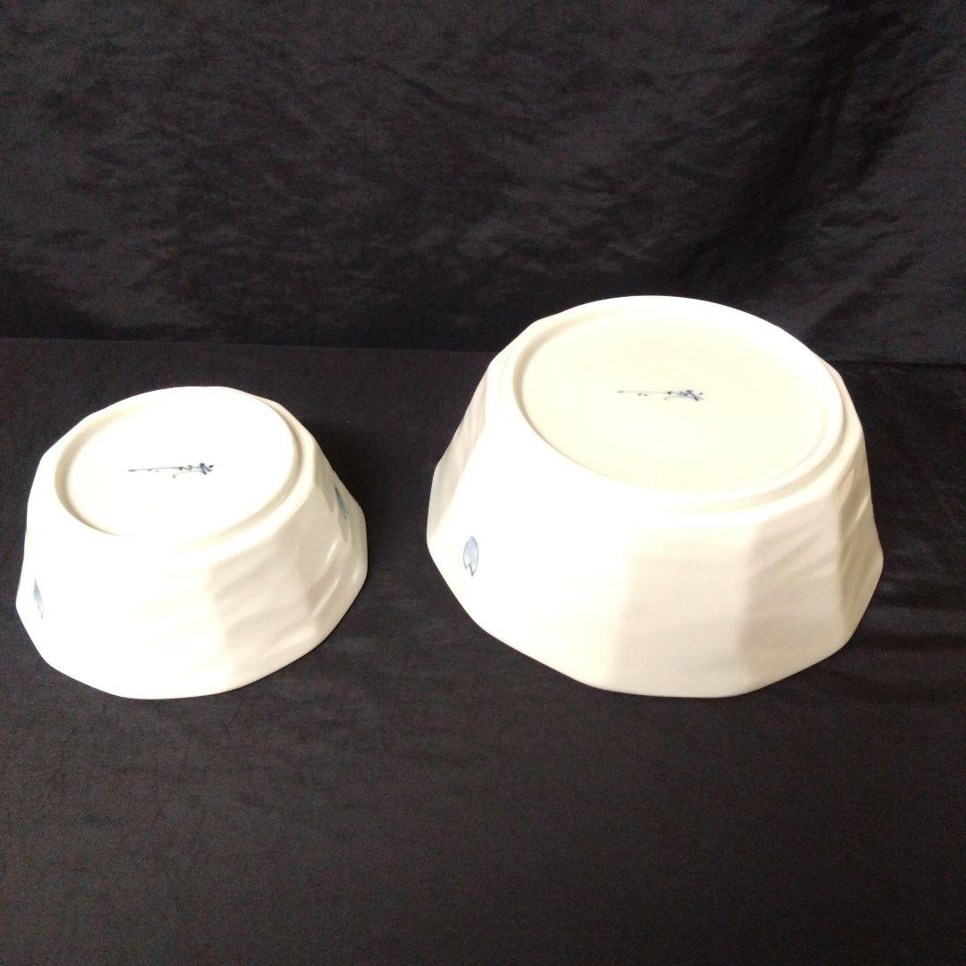 未使用 有田焼 そうた窯 染付 遊桜 鉢　お祝い