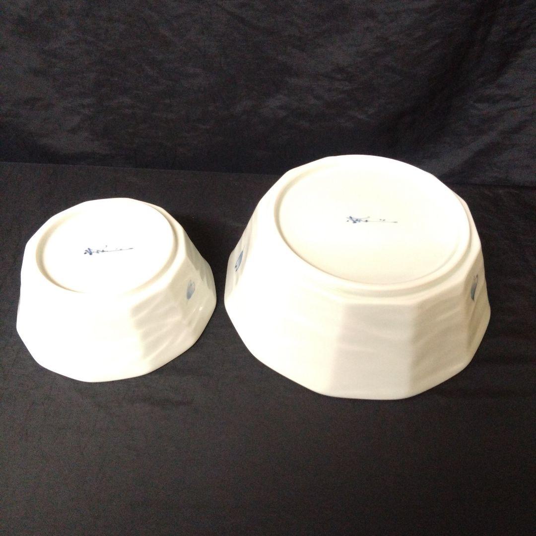 未使用 有田焼 そうた窯 染付 遊桜 鉢　お祝い