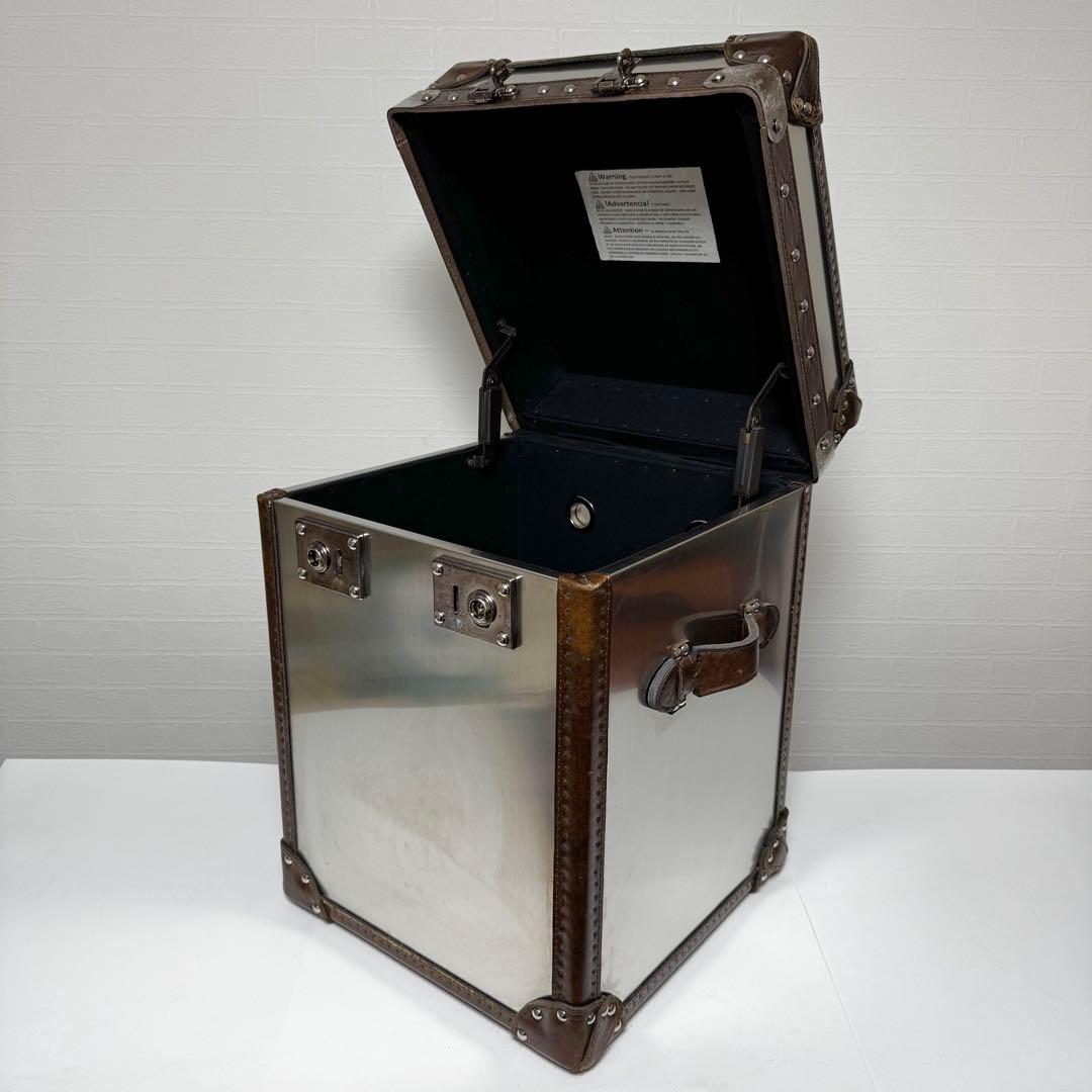 【貴重】HALO ハロ パリストランク ブラッシュドスチール サイドテーブル