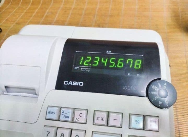 カシオレジスター　100ER　簡単便利特殊　送料込　077277