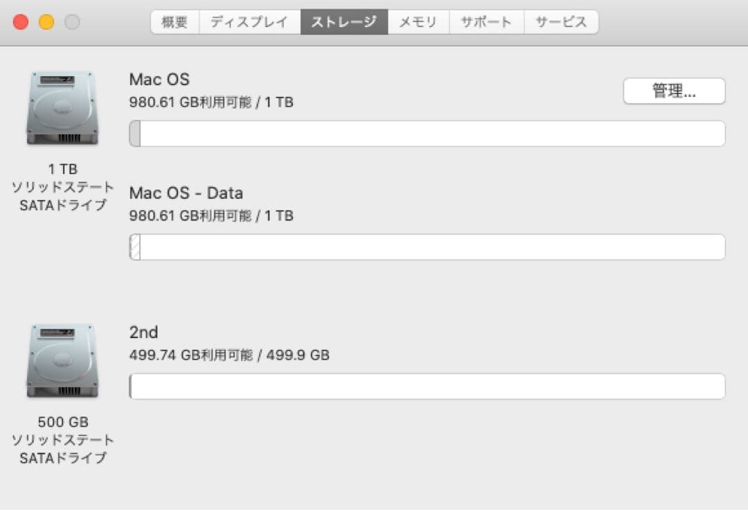 Mac mini 6.1 メモリ16GB ストレージ1TB + 500GB