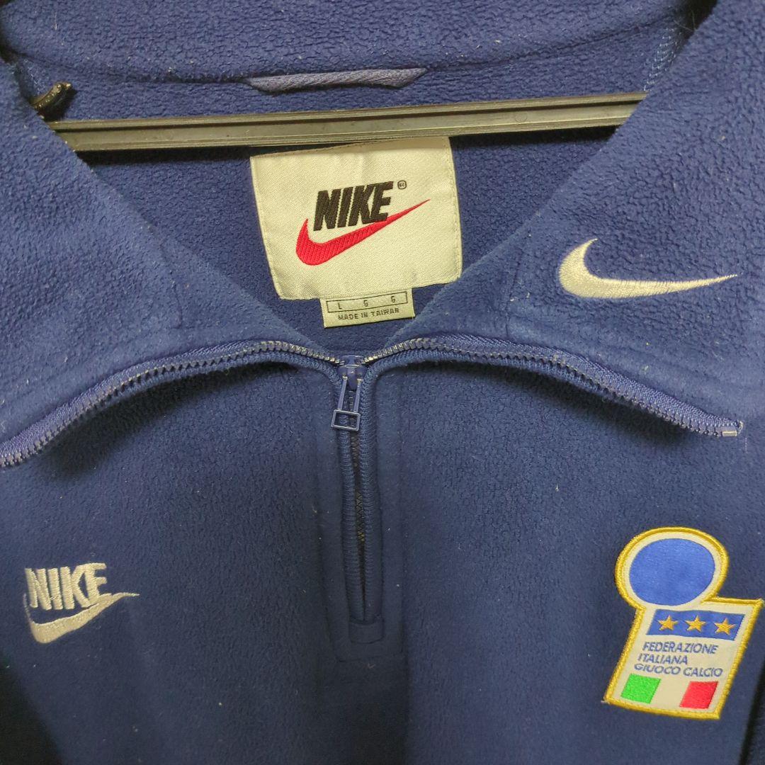 90s イタリア代表　支給品　フリース　ハーフジップ