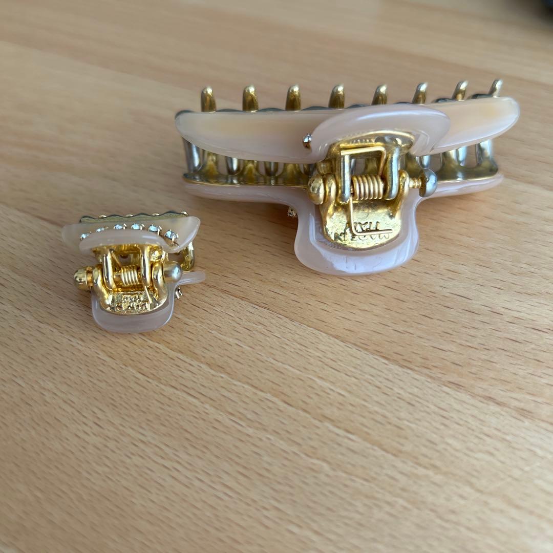 acca アッカ ヘアクリップ M・Sセット ベージュ ニューコラーナ