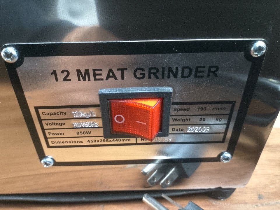 ミートグラインダー　12 MEAT GRINDER 850W 約25kgキッチン
