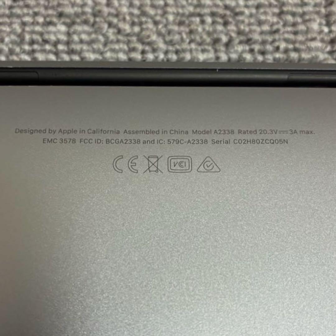 M1 MacBookPro 13インチ メモリ16GB SSD512GB