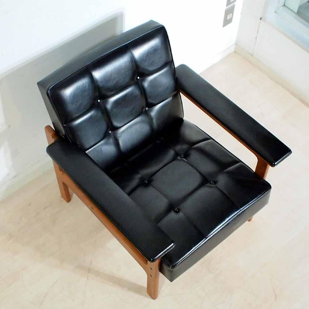 オールドカリモク シングルソファ A ワイドアーム Kチェア ZR24349