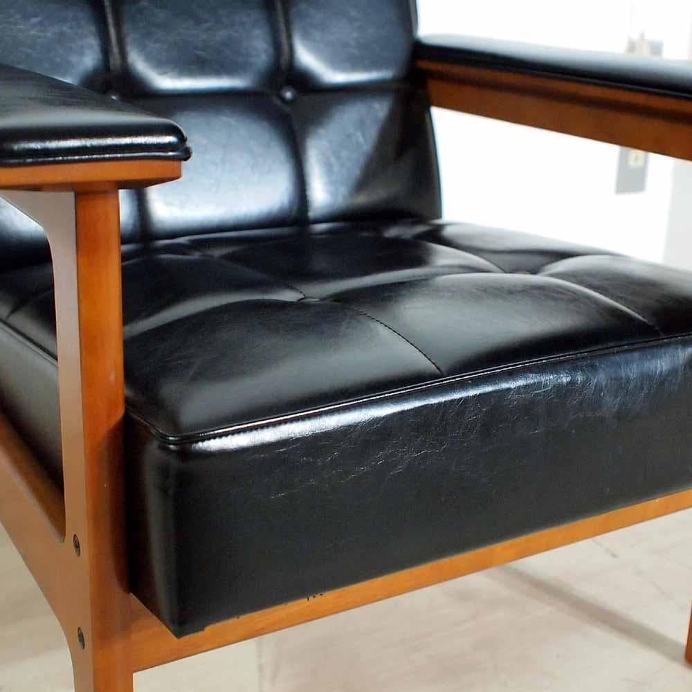 オールドカリモク シングルソファ A ワイドアーム Kチェア ZR24349