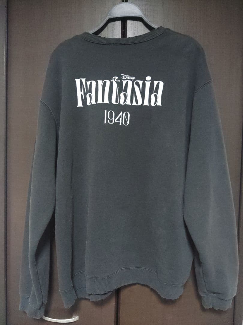 古着　Disney FANTASIA ミッキーマウス スウェットM(XL位)