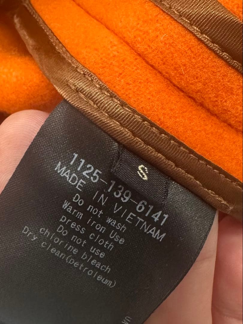 週末限定値下　オレンジ ダッフルコート フード付き　united arrows