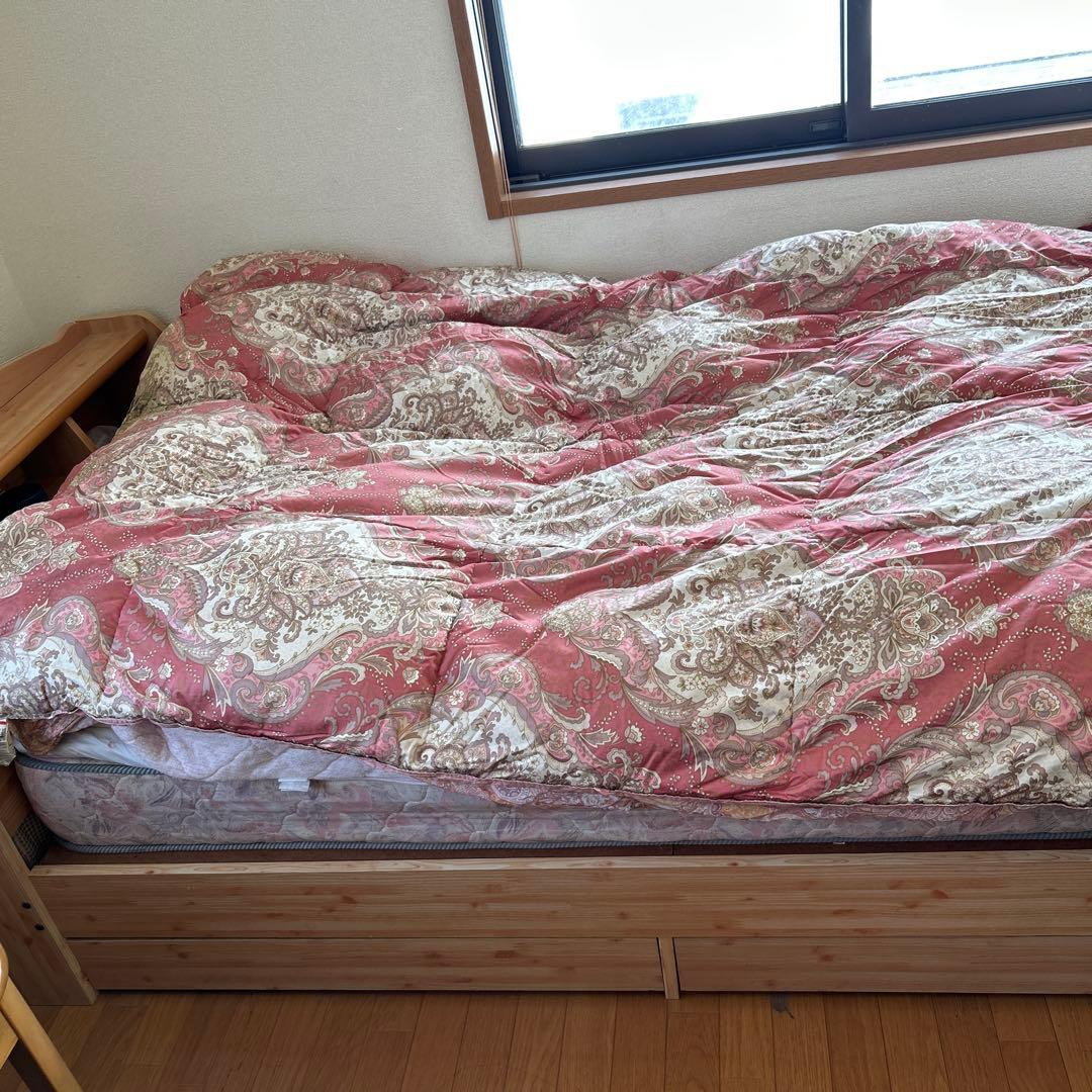 7.美品！ホワイトダウン羽毛布団　Ｄ95％ 詰め物1.5kgあったかい　シングル