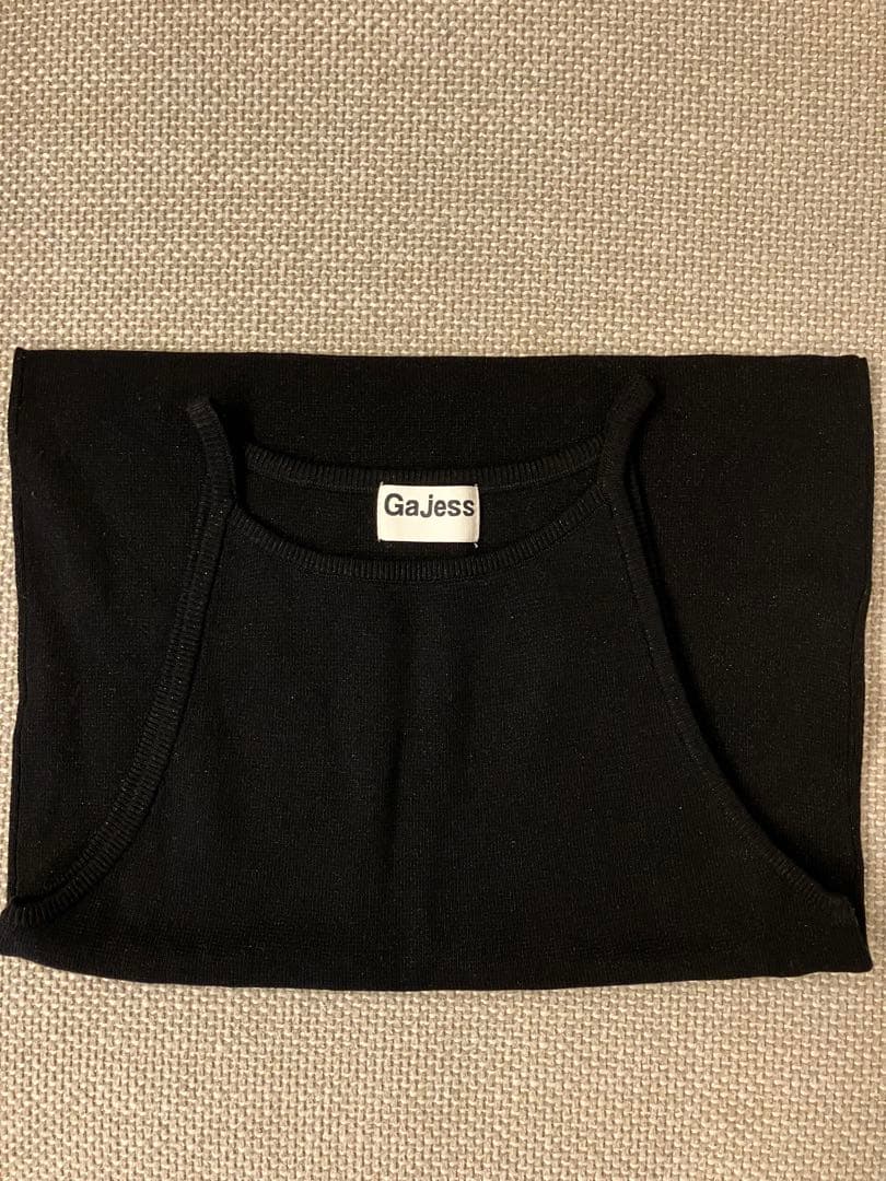 Gajess Glitter Camisole 黒 ブラック