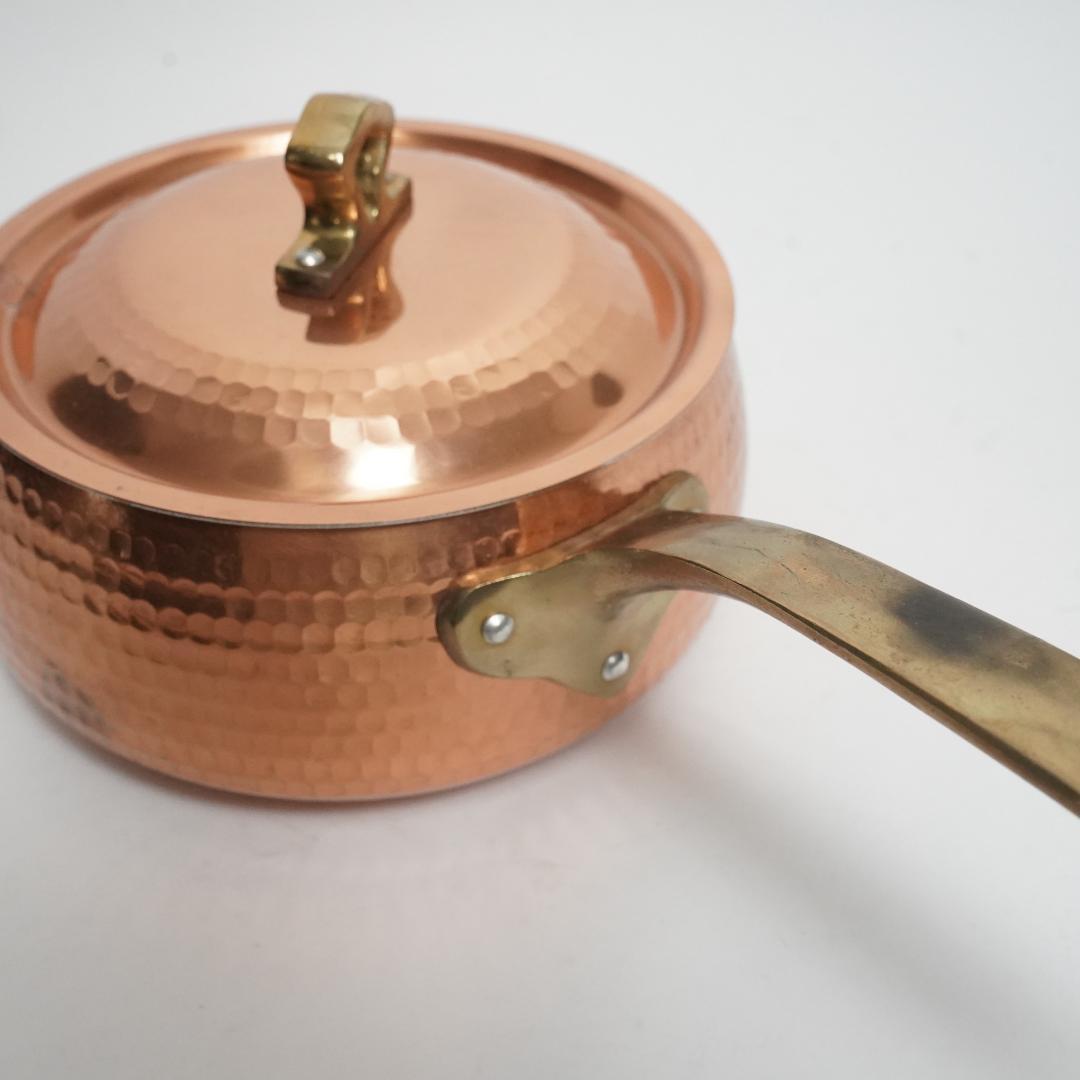 島本製作所 エスエスシリーズ 銅鍋 片手鍋 持ち手真鍮