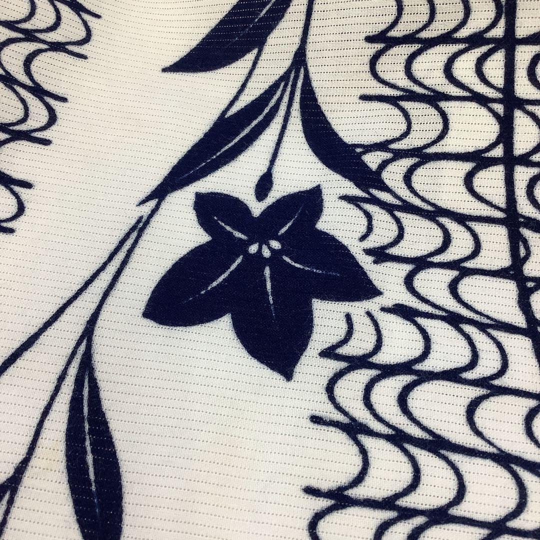 c-447　綿絽　浴衣　夏着物