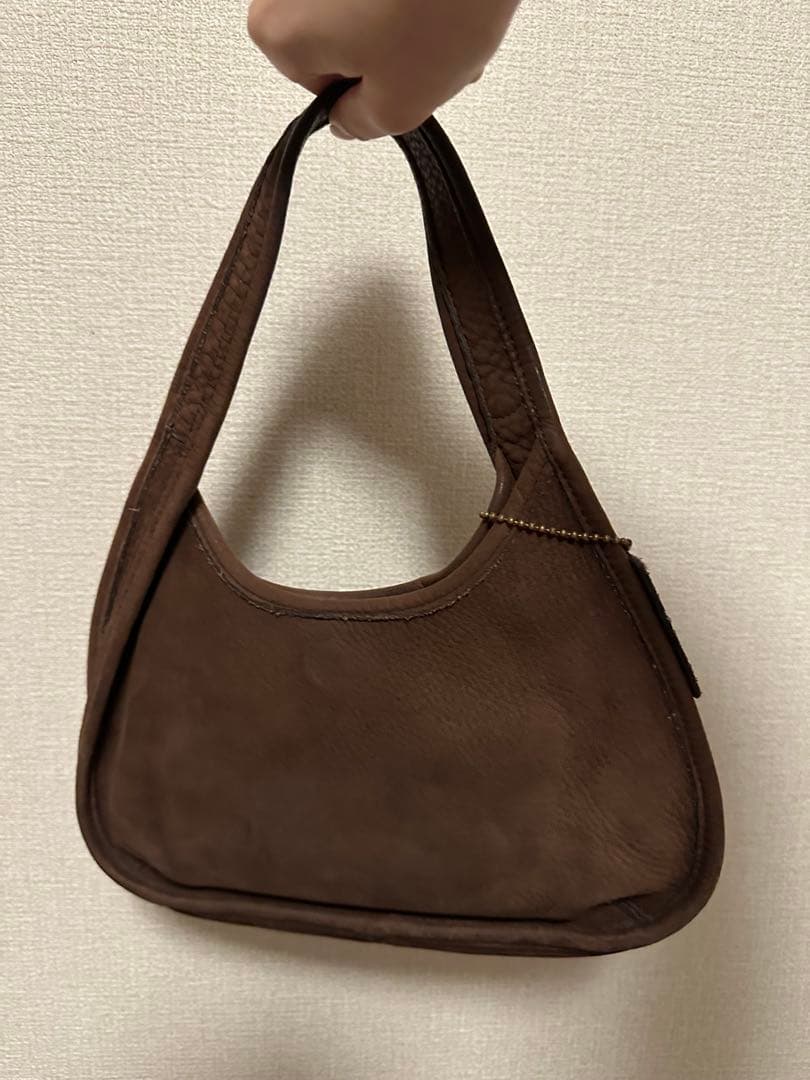 COACH ハンドバッグ スウェード ブラウン Oldcoach vintage