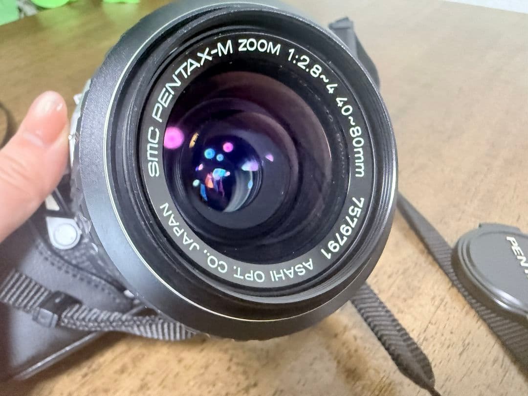 PENTAX ME Super ストロボ、レンズ付き