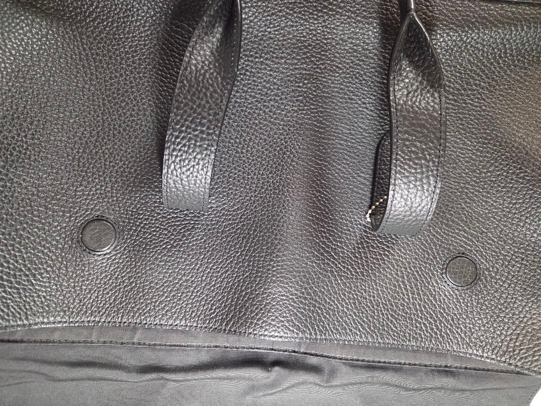 リ*マ様 COACH 　コーチビジネスバッグ　ショルダーストラップ付き　ブラック