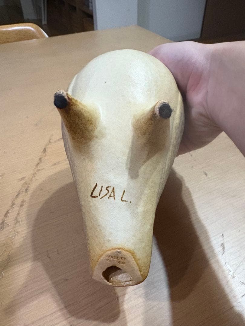 LISA LARSON 鳩の置物 陶器製