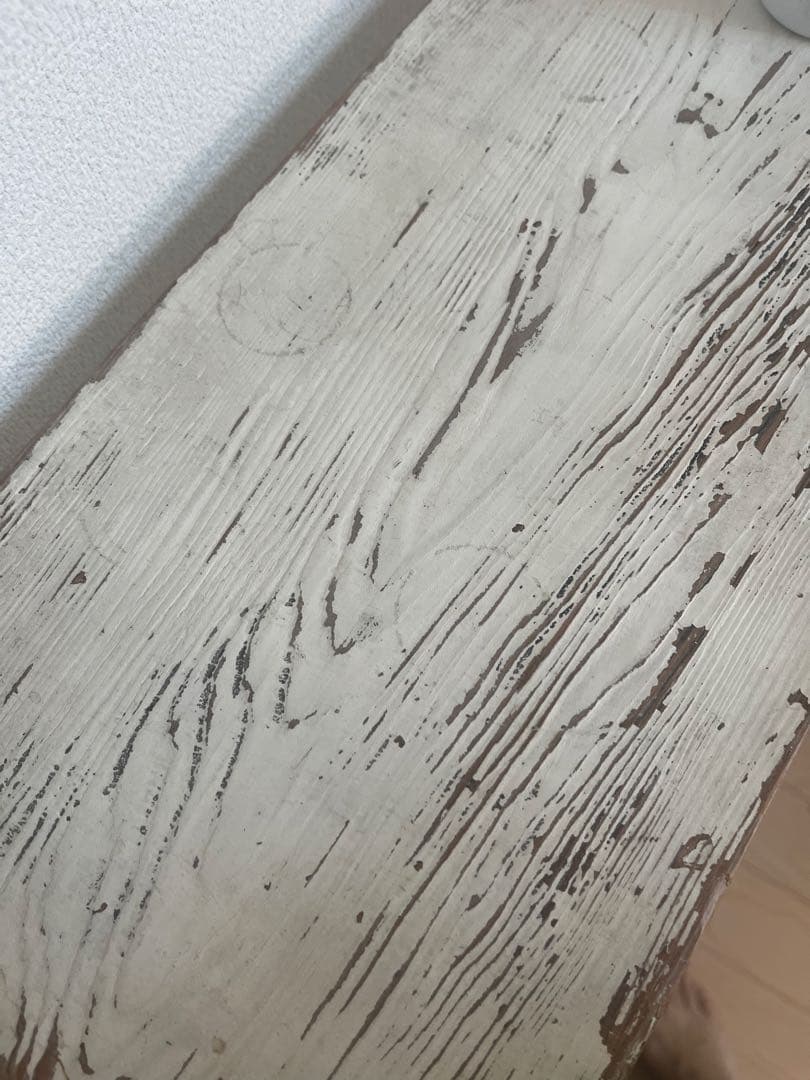 ヴィンテージ風木製4段シェルフ