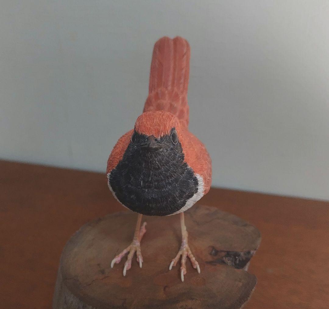 バードカービング　\"ホントウアカヒゲ”