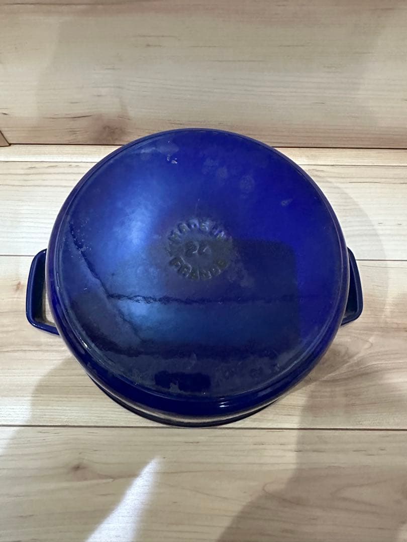 ⭐️早い者勝⭐️レア❗️staub ピコ・ココット ラウンド 24グランブルーストウブ