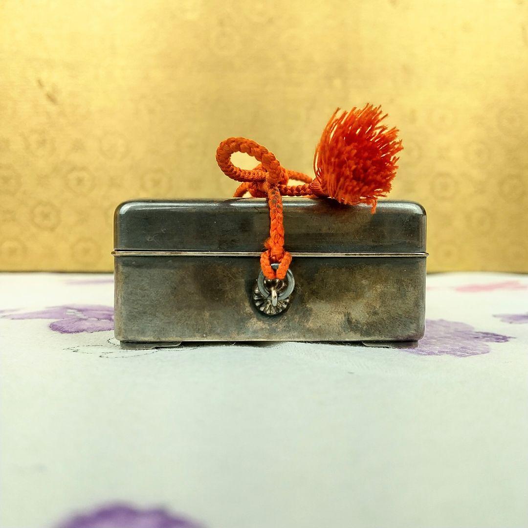 【お値下げしました！】香合　純銀　徳川家酒井家家紋　お香入　共箱