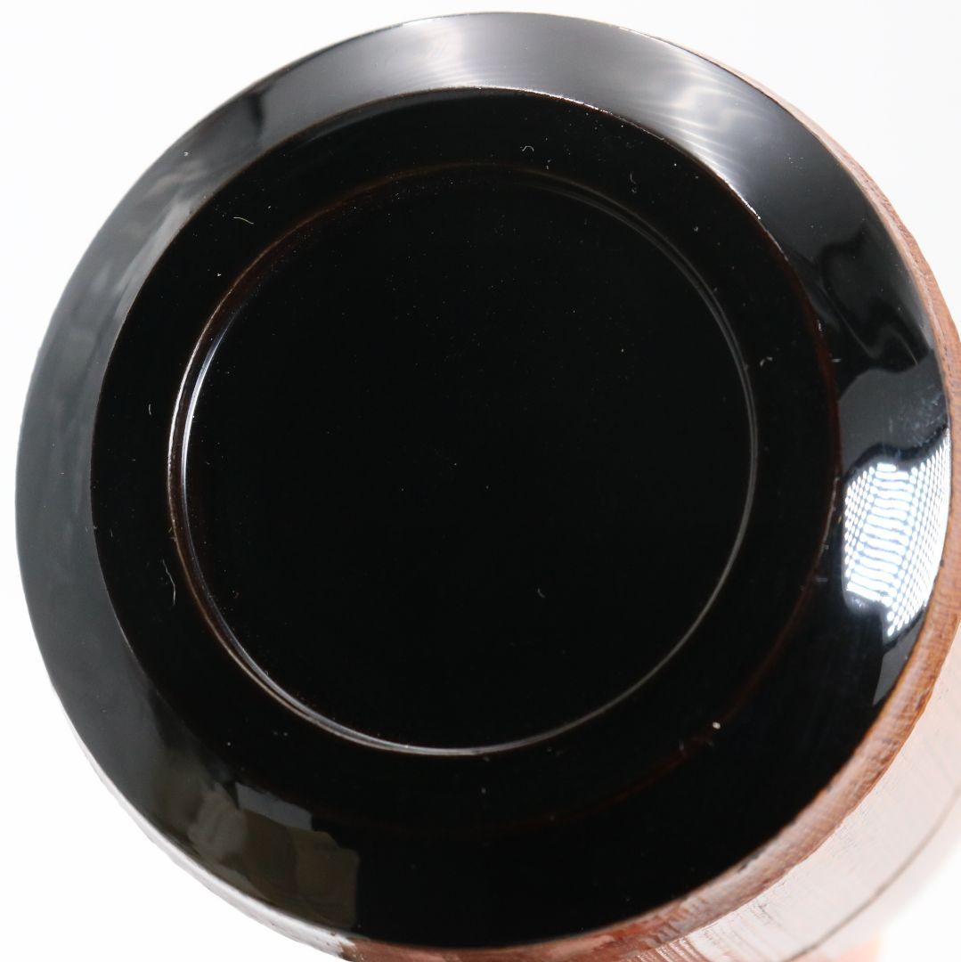 野村政寛(香庵)作 竹塗鈴虫蒔絵 雪吹 薄茶器 茶道具 共箱　V923　N7