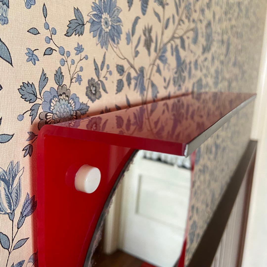 スペースエイジ　壁掛け鏡　´70s ミッドセンチュリー　希少