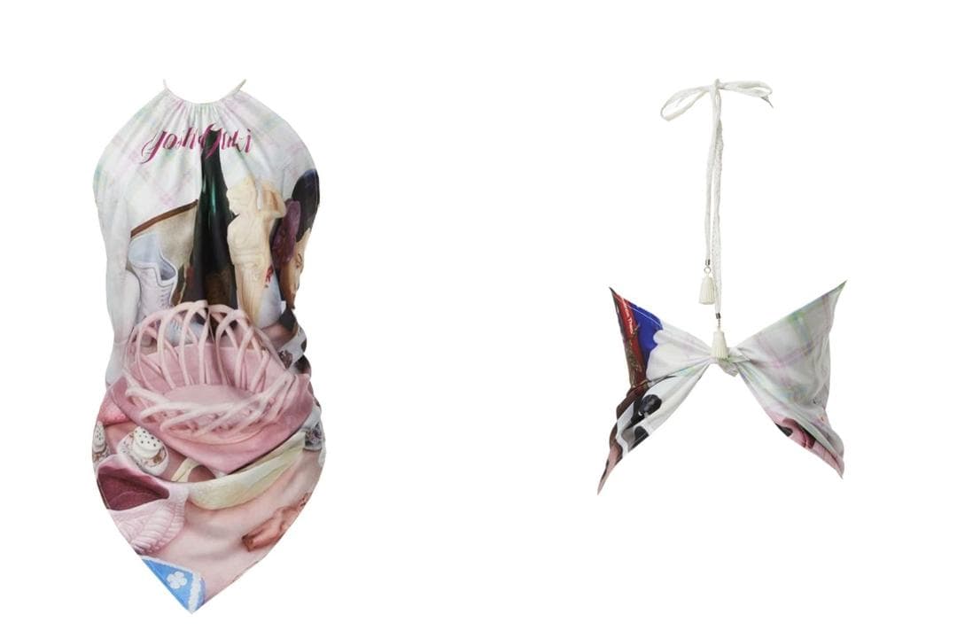 YoshuYuki　ギャル プリント ホワイト キャミソール