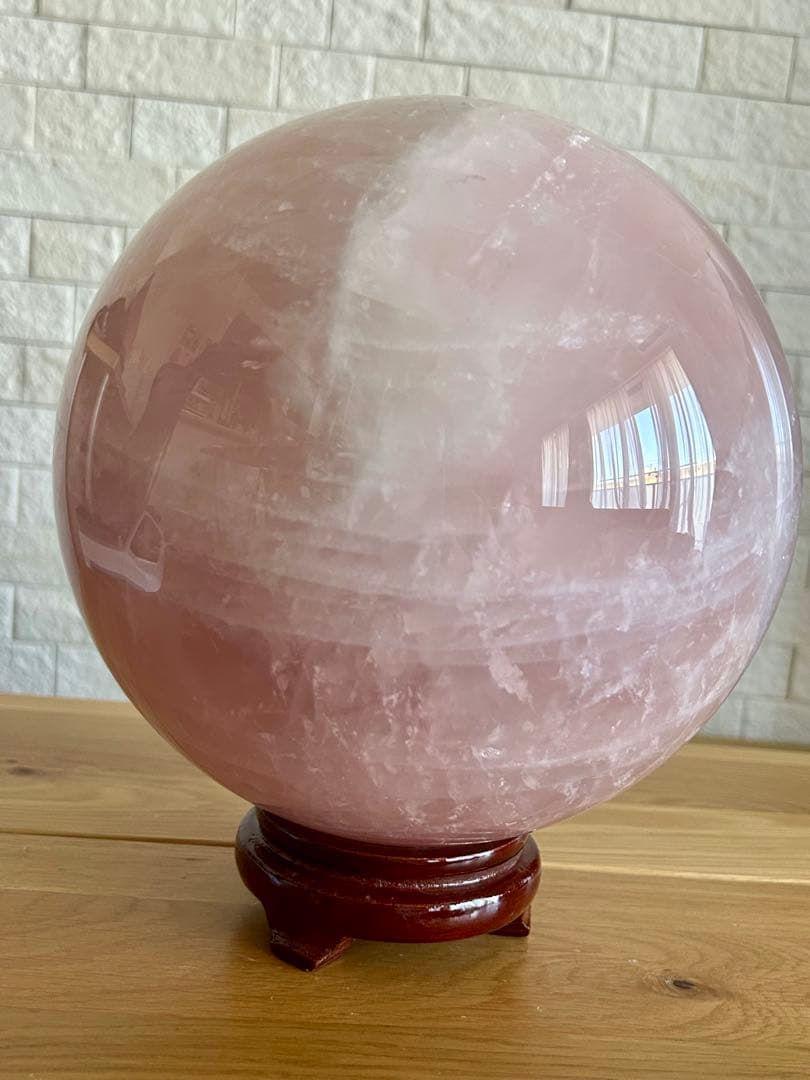 ローズクォーツ　特大　丸玉