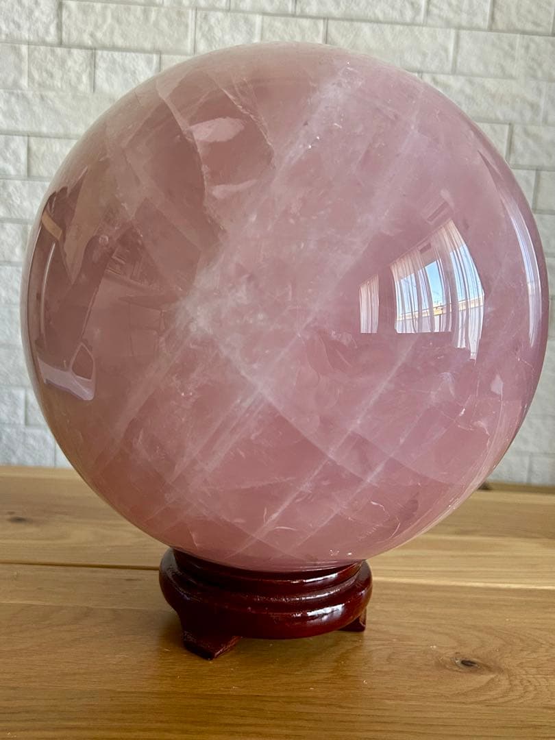 ローズクォーツ　特大　丸玉