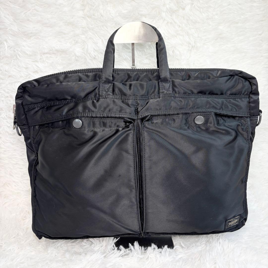 【美品】 PORTER ポーター タンカー 2way ブリーフバッグ ナイロン