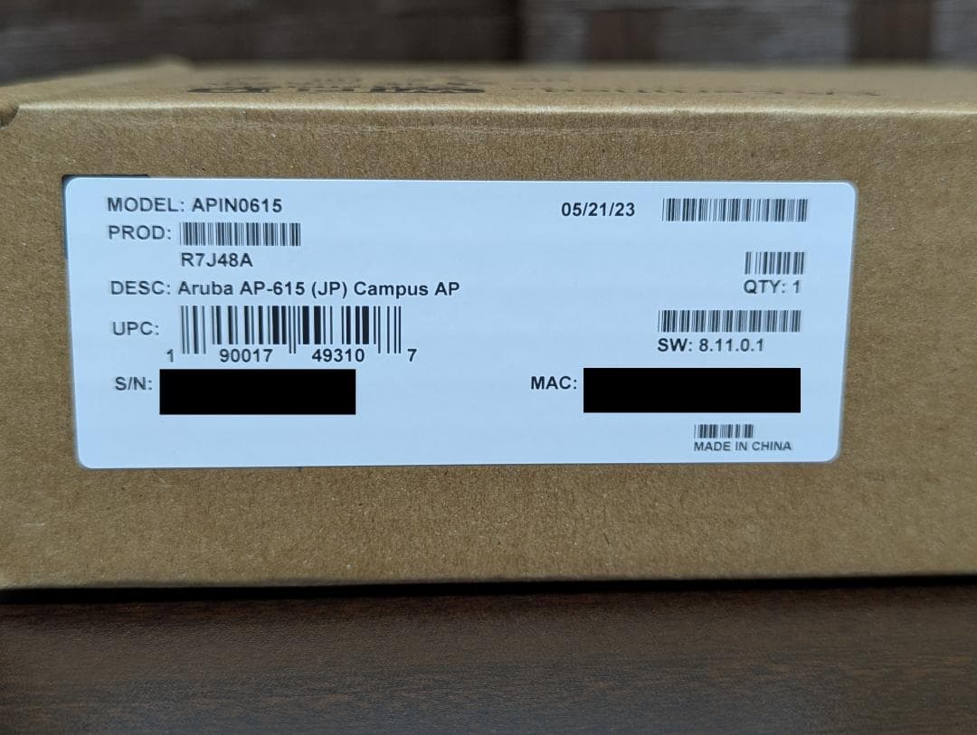 ★現行モデル！ HPE Aruba AP-615 (JP) アクセスポイント