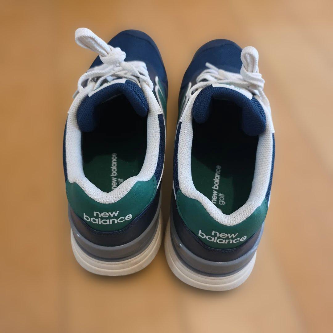 【美品】New Balance ゴルフシューズ574 ネイビー28.0cm