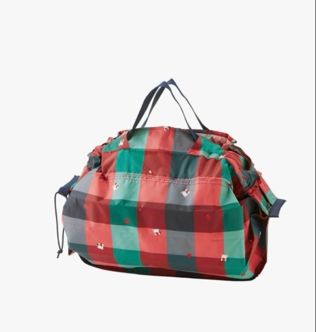 新品★Shupatto保冷バッグ20L★familiar★赤系ファミリアチェック