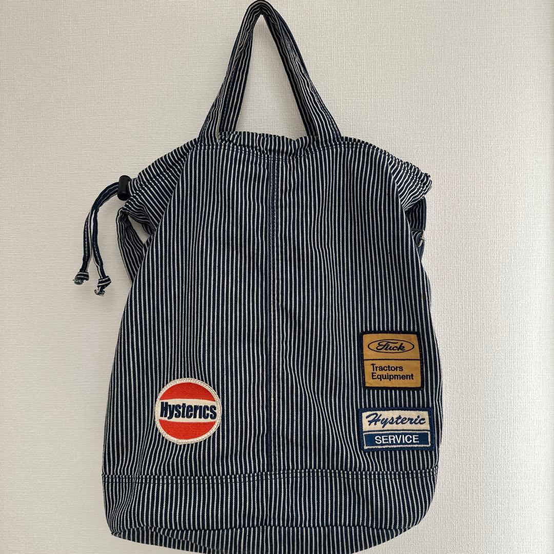 希少ヒステリックグラマー　90's ヒッコリー　ストライプ　バッグ　ヴィンテージ