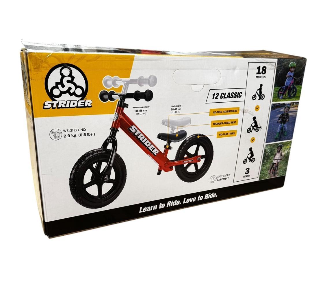 【新品未使用】ストライダー 12インチ Classic Model レッド