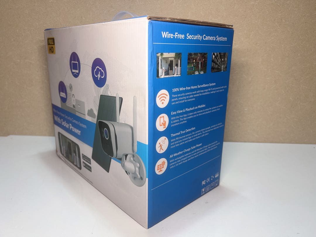 太陽光発電によるワイヤレスホームセキュリティカメラシステム