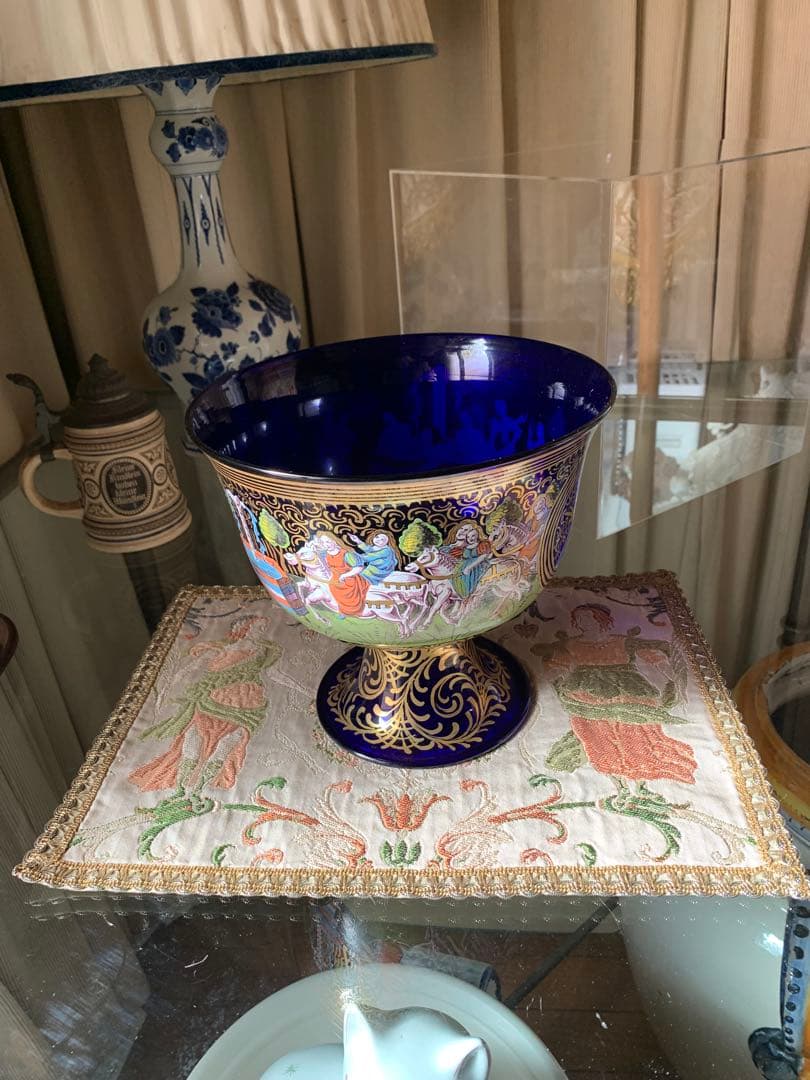 ベネチアングラスの最高峰サリール工房のビンテージバロビエ杯