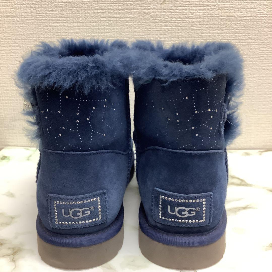 美品　アグ　UGG スワロフスキーボタン　星座柄　ムートンブーツ　25