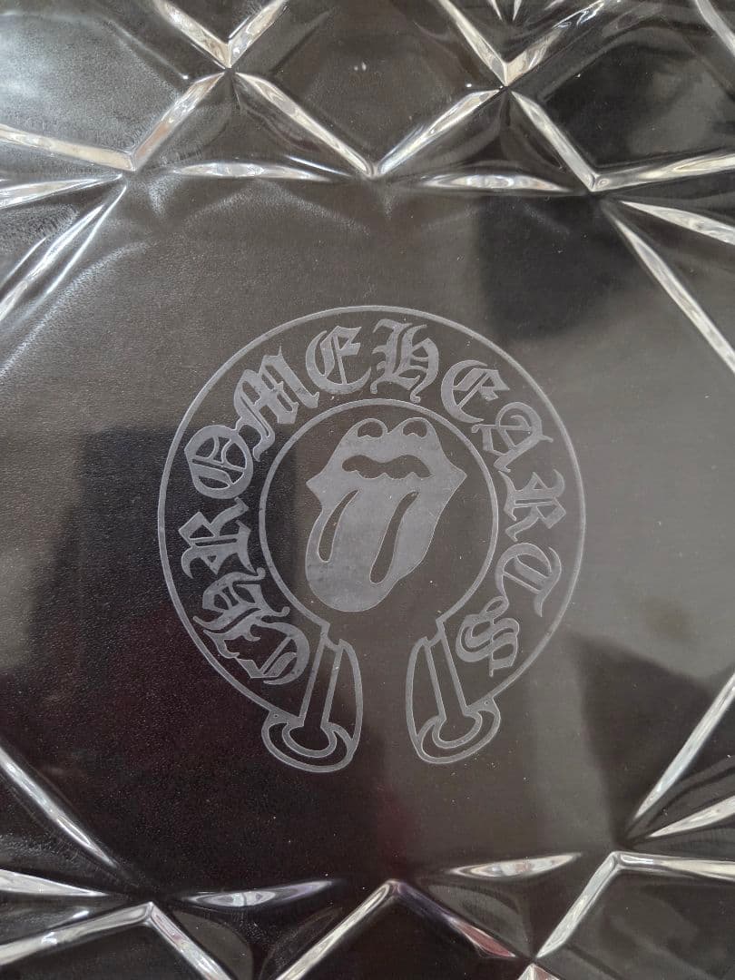 未使用保管品箱付美品クロムハーツバカラ中型トレーお皿ガラス送料無料