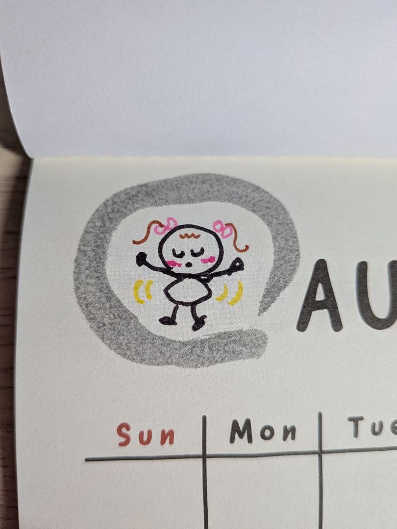 ハンドメイド2026年カレンダー 《35》手描きイラスト