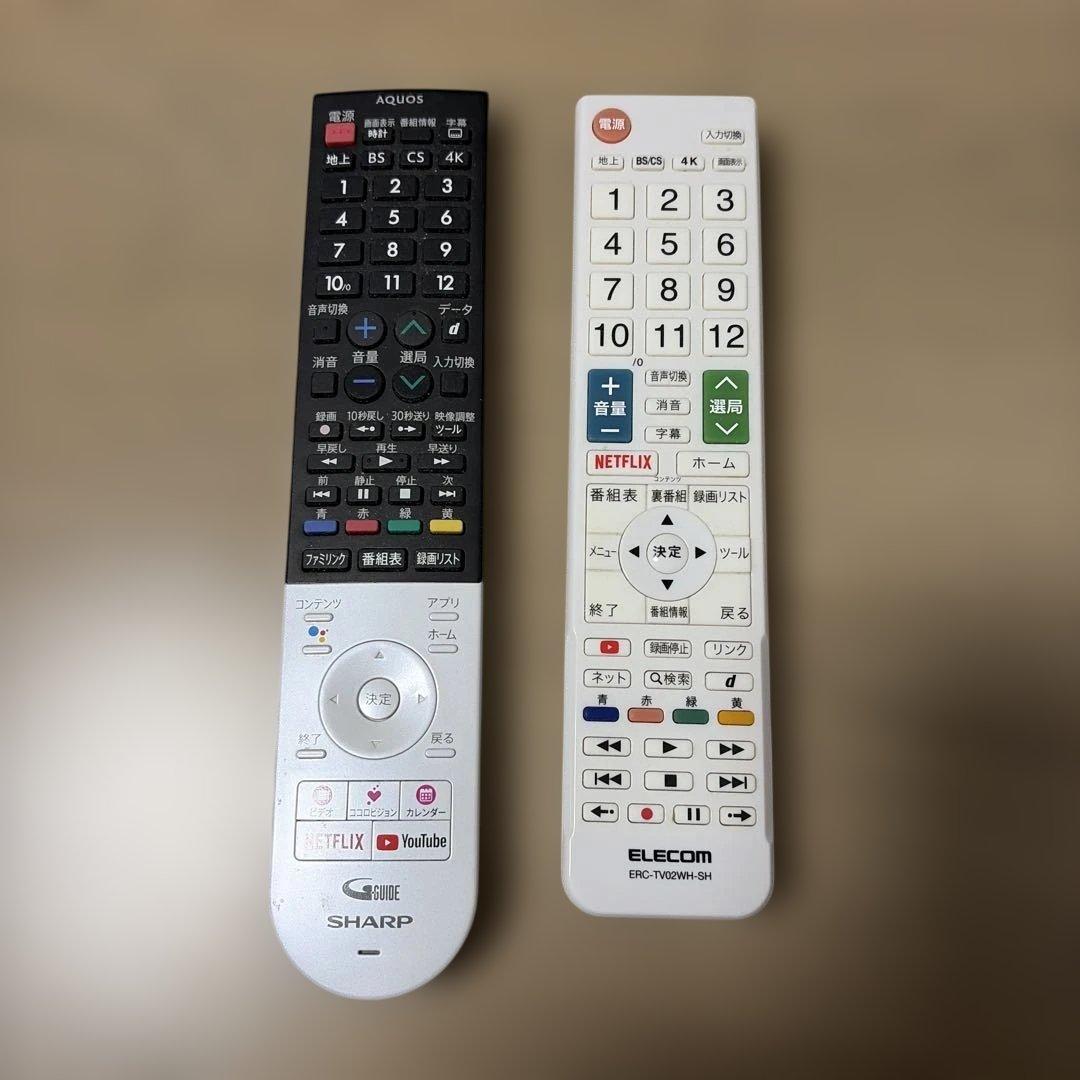 SHARP 40インチ 4K液晶テレビ 4T-C40BJ1 録画用HDD付き