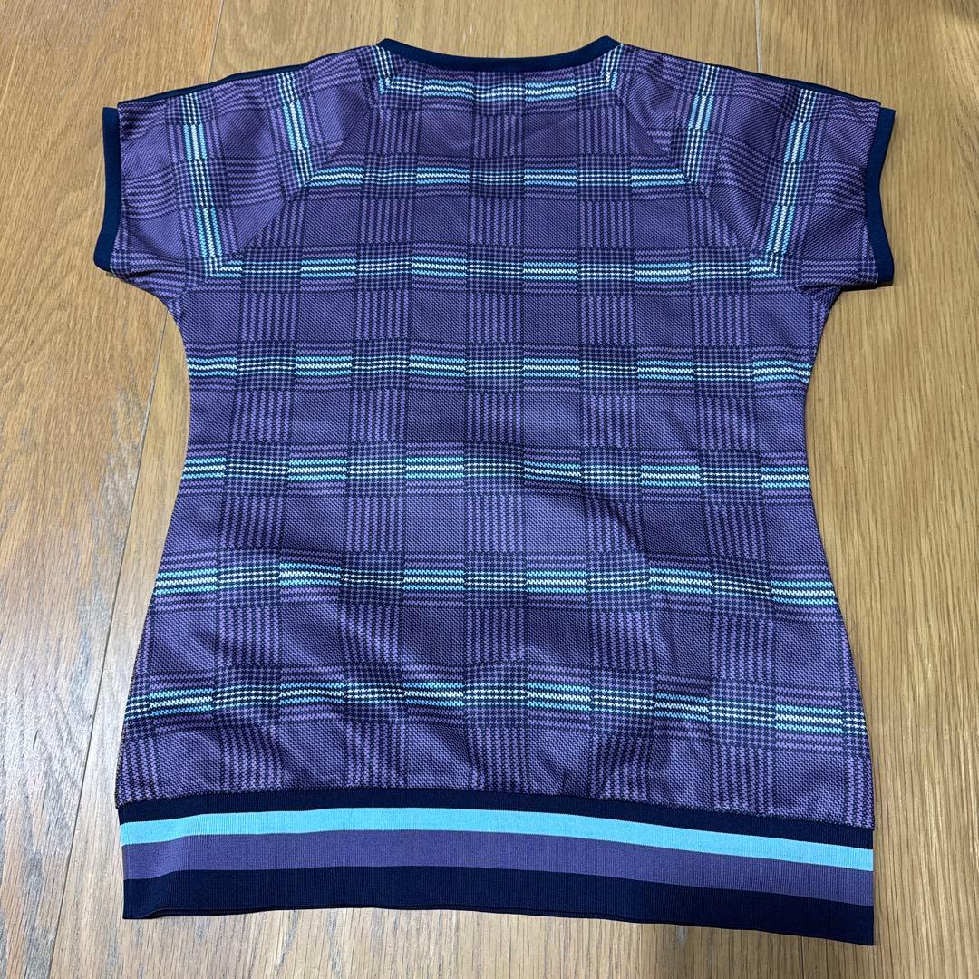 希少　FILA テニスウェア　スコート2点セット　紫系 チェック柄