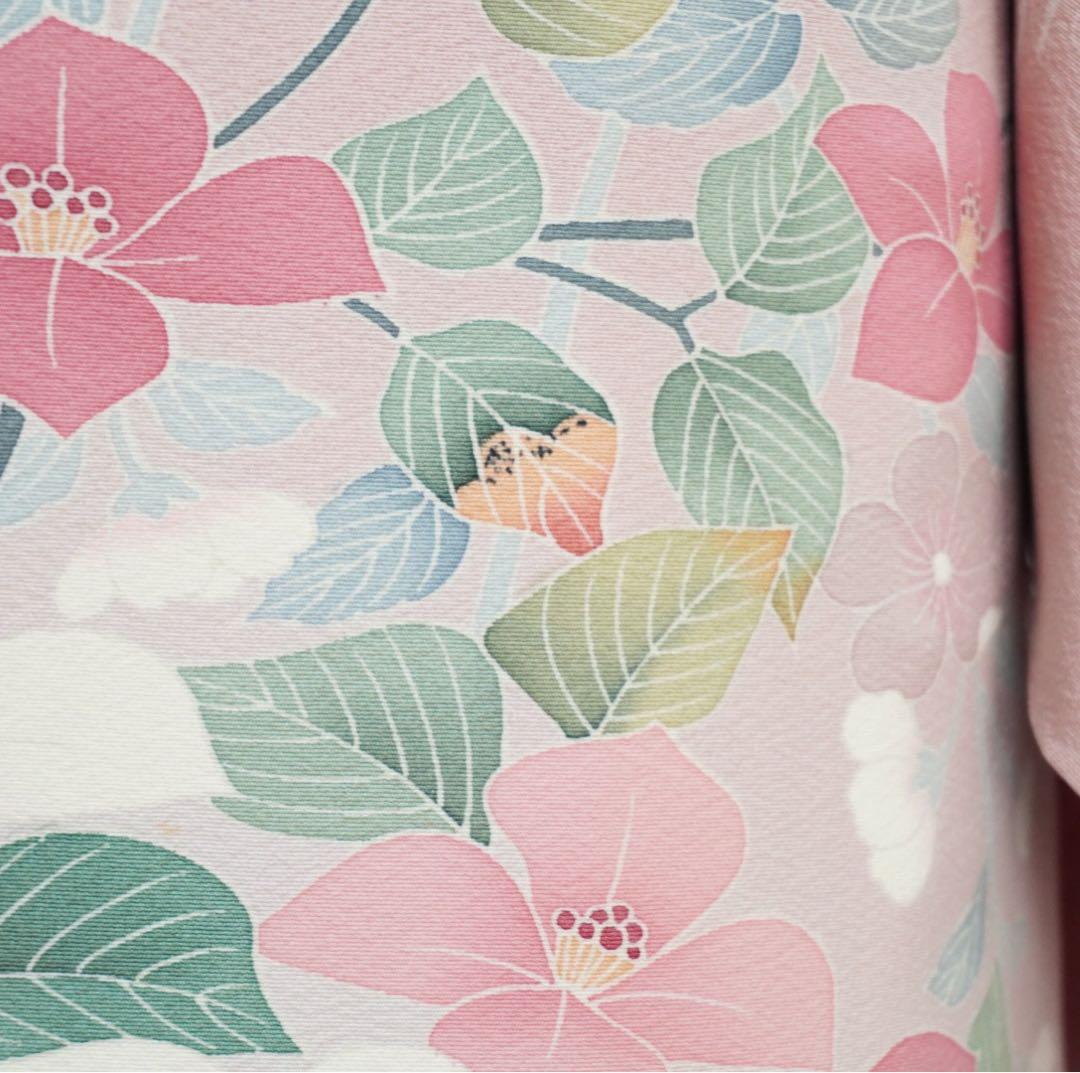 訪問着3点セットa492 訪問着　帯締め帯揚げ3点結婚式　落款