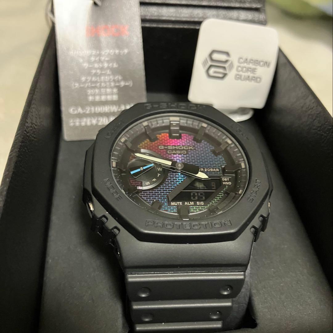 美品　CASIO　G-SHOCK　GA-2100RW-1AJF
